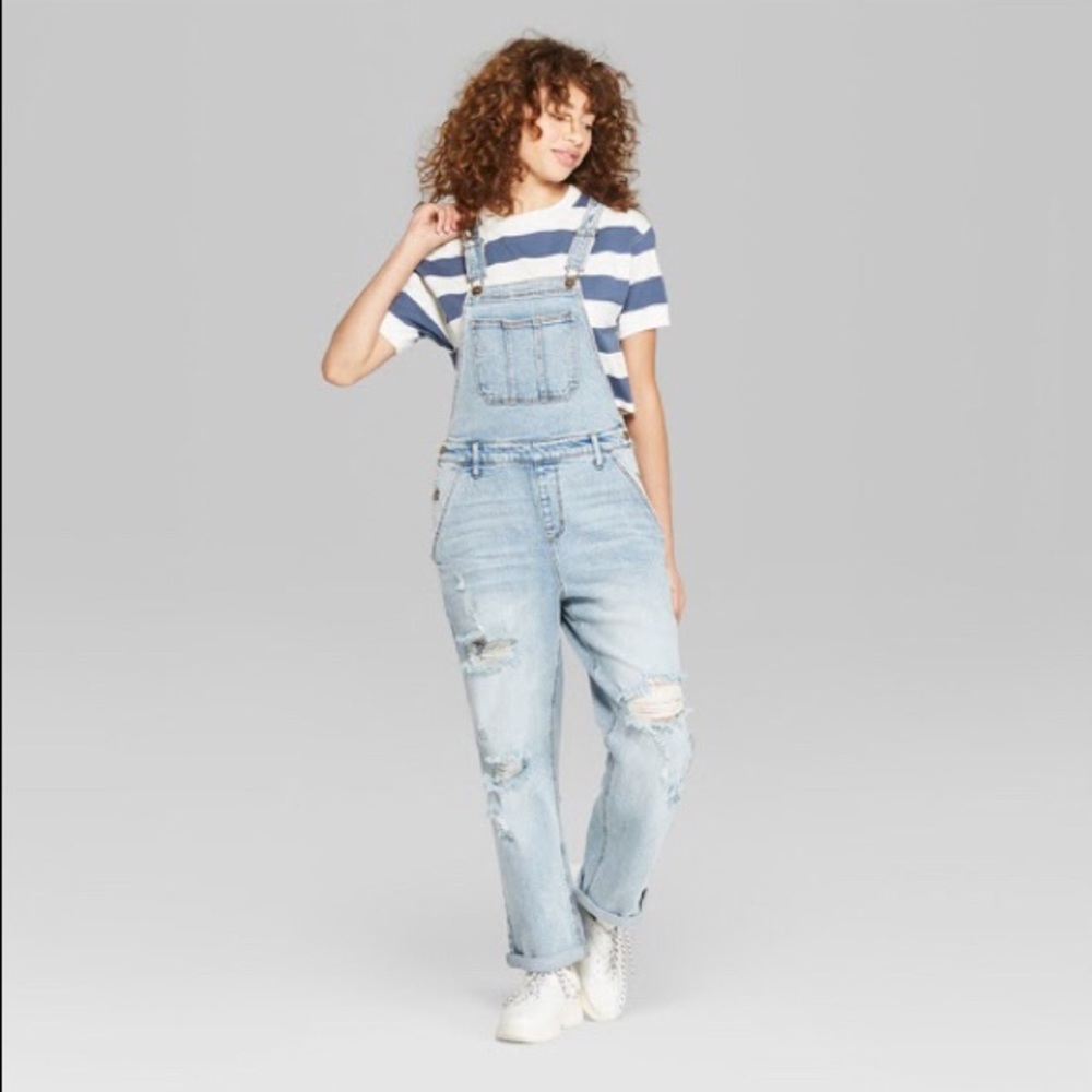 Overalls, distressed